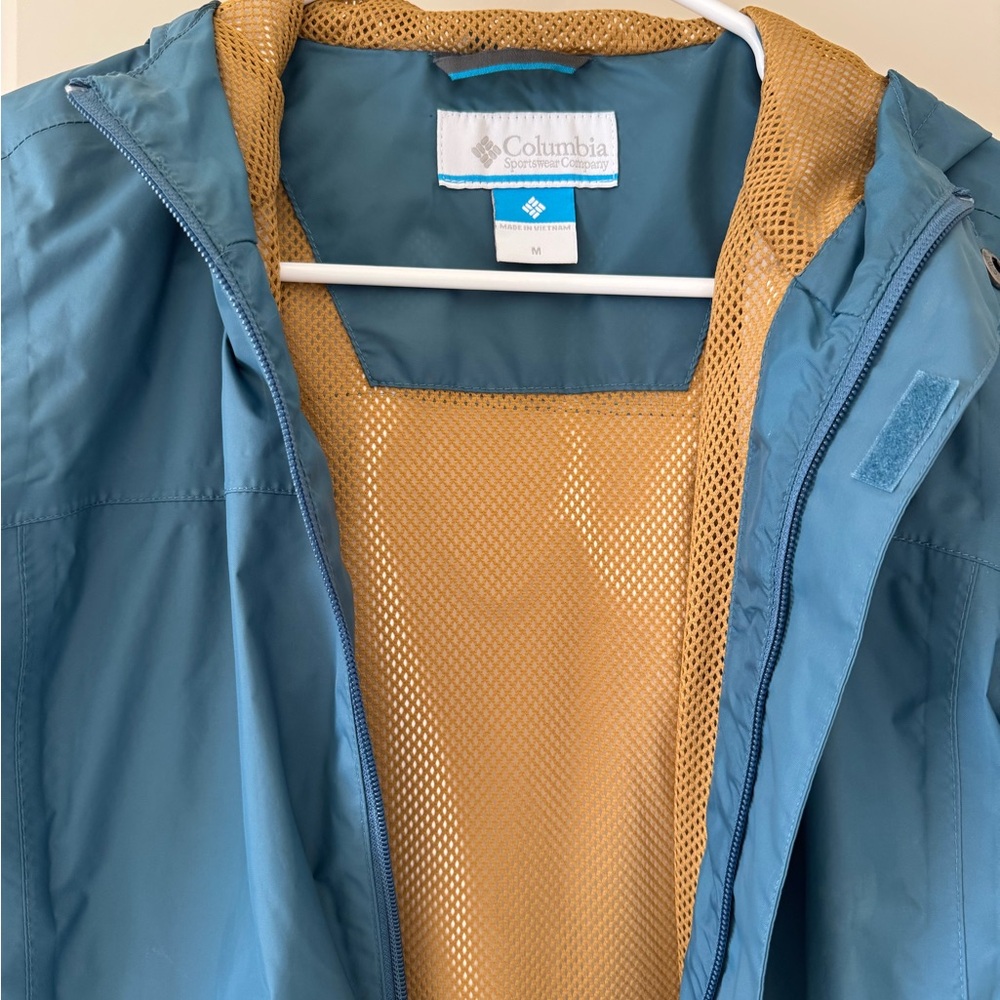 Columbia Blue Jacket with Tan Lining